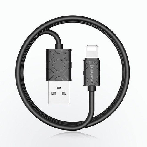 Planet Gates Black / 1m Baseus USB Cable For iPhone Xs Max Xr X 8 7 6 6S 5 5S SE iPad mini Charging Charger Wire Cord Adapter Data Mobile Phone Cables