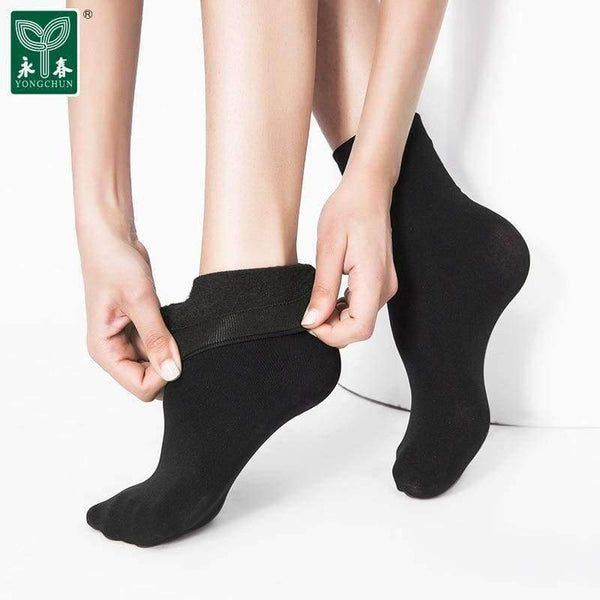 Planet Gates Black / 1pair Women socks Autumn and winter plus velvet socks thickening sock winter thick thermal incarcerators sleeping female 268