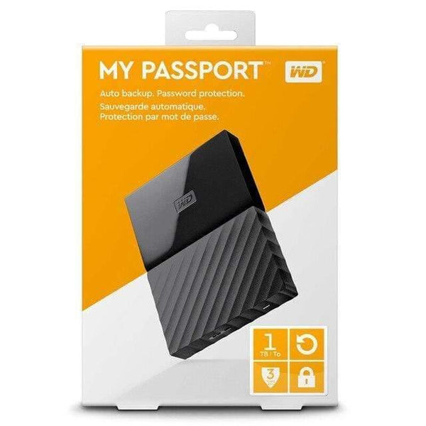 Digital My Passport HDD 1TB 2TB 4TB USB 3.0 Portable External Hard Drive Disk with HDD Cable Windows Mac