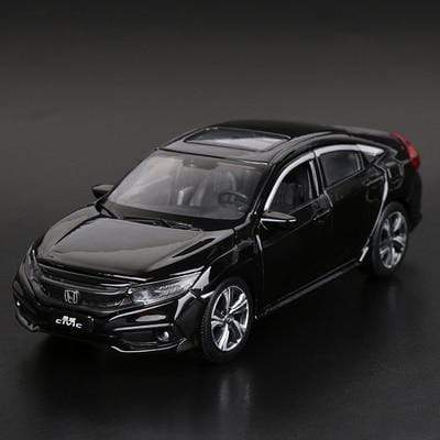 Planet Gates Black 2 1:32 HONDA CIVIC TYPE R Alloy Sports Car Model Diecasts & Toy Vehicles Metal Car Model Sound Light Collection Childrens Toy Gift