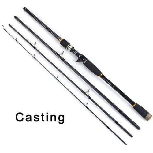 Planet Gates Black / 2.1 m 2.1m 2.4m 2.7m 3.0m 100% Carbon Fiber Rod Spinning Fishing Rods Casting Travel Rod 4 Sections Fast Action Fishing Lure Rod