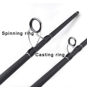 Planet Gates Black / 2.1 m Spinning casting Fishing Rod 100% Carbon Fiber 2.1m-3.0m 4 Section M Lure Rods Fast Action Pesca Travel Rod Fishing Tackle