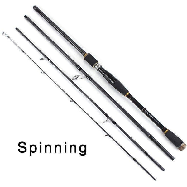 Planet Gates Black / 2.1 m Spinning casting Fishing Rod 100% Carbon Fiber 2.1m-3.0m 4 Section M Lure Rods Fast Action Pesca Travel Rod Fishing Tackle