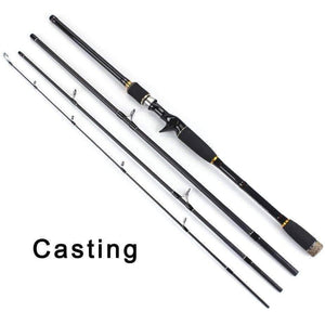 Planet Gates Black / 2.1 m Spinning casting Fishing Rod 100% Carbon Fiber 2.1m-3.0m 4 Section M Lure Rods Fast Action Pesca Travel Rod Fishing Tackle