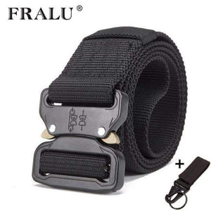 Planet Gates black 2 / 125cm Mens Tactical Belt Military Nylon Belt Outdoor multifunctional Training Belt High Quality Strap ceintures