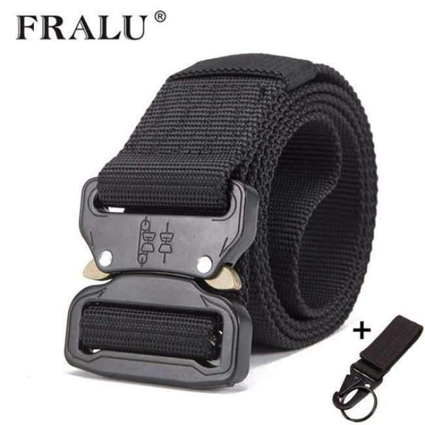 Planet Gates black 2 / 125cm Mens Tactical Belt Military Nylon Belt Outdoor multifunctional Training Belt High Quality Strap ceintures