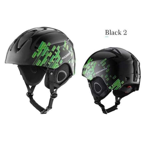 Planet Gates Black 2 / 58-61CM Ski Helmet Integrally-molded Skiing Helmets Safety Protect Adult Kids Thermal Ultralight Snowboard Skateboard Helmets
