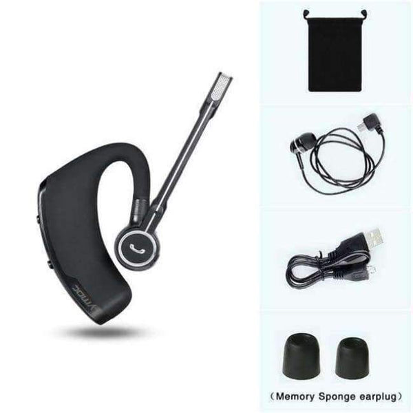 Planet Gates Black 2 Bluetooth Headset Business Car Wireless Headphones Stereo with Mic Sport Running Bluetooth Earphone Handfree HD Music