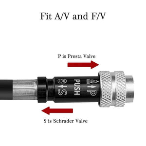 Planet Gates Black 2 / China Cycling Bike Bicycle Mini Pump 150 PSI Aluminum Alloy Portable With Pressure Gauge Inflator Bike Tire Pump Presta Valve