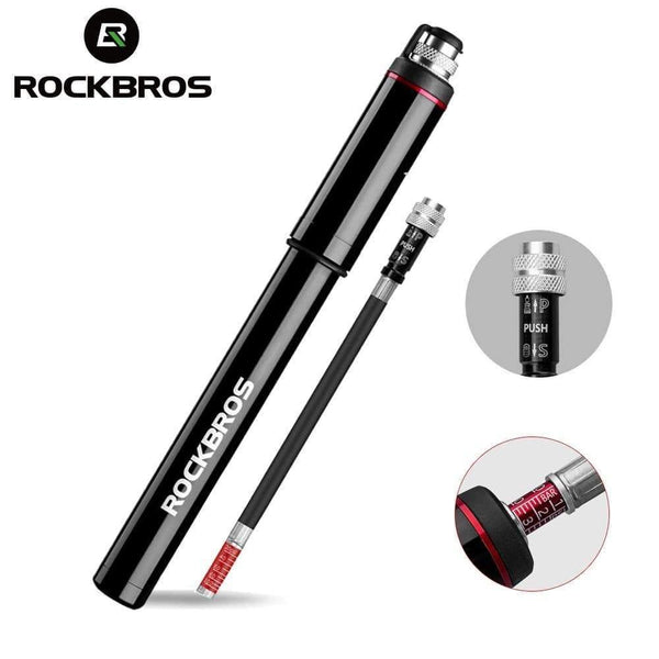 Planet Gates Black 2 / China Cycling Bike Bicycle Mini Pump 150 PSI Aluminum Alloy Portable With Pressure Gauge Inflator Bike Tire Pump Presta Valve