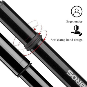 Planet Gates Black 2 / China Cycling Bike Bicycle Mini Pump 150 PSI Aluminum Alloy Portable With Pressure Gauge Inflator Bike Tire Pump Presta Valve
