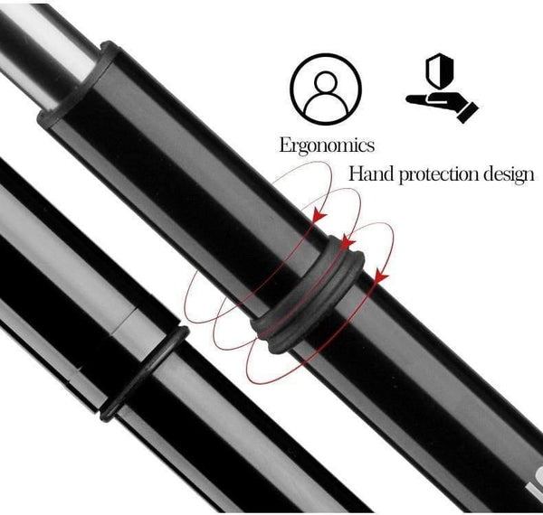 Planet Gates Black 2 / China Cycling Bike Bicycle Mini Pump 150 PSI Aluminum Alloy Portable With Pressure Gauge Inflator Bike Tire Pump Presta Valve