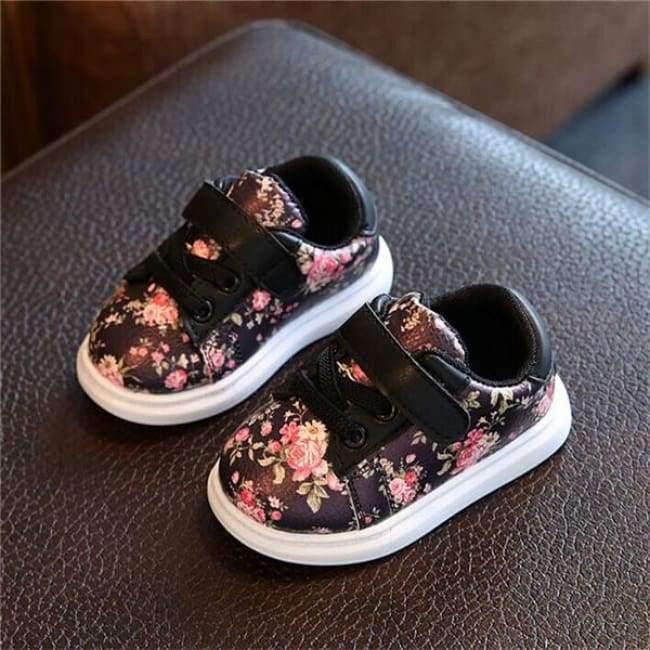 Planet Gates Cute Flower Baby Girls Shoes Comfortable Leather Kids Sneakers For Girl Toddler Newborn Shoes Soft Bottom First Walker