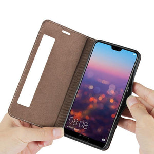 Planet Gates Black 2 / For huawei P20 Leather Case For huawei P20 Pro cover Magnetic case For Huawei P20 Pro Flip Cases leather cover P20