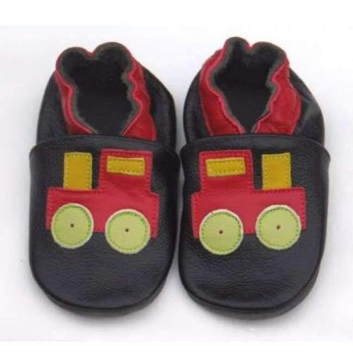 Planet Gates Black / 2 Guaranteed 100% soft soled Genuine Leather baby shoes / First Walkers free shipping