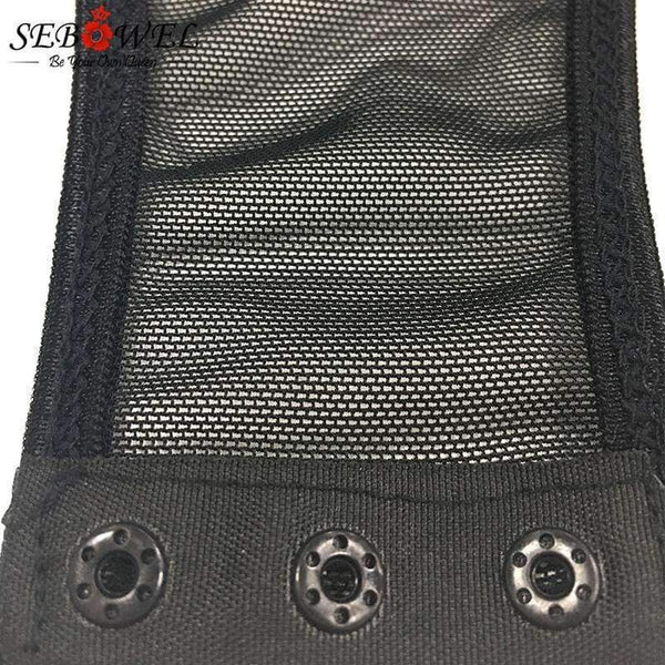 Planet Gates Black 2 / L Sexy Black Mesh Deep V Bodysuit Women Plus size Sheer Skinny Long Sleeve Bodysuits Body Jumpsuit Femme Rompe S-XXL