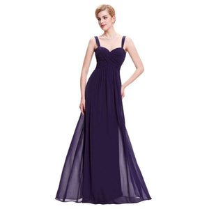 Planet Gates Black / 2 Long Chiffon Evening Gown Sweetheart Party Formal Dress Floor Length elegant Long Evening Dresses 2018 zipper Back