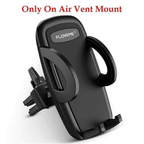 Luxury Car Phone Holder For Iphone X 8 7 6 Plus Windshield Mount Stand 360 Rotation Phone Holder For Samsung S9 S8 Plus - Black 2