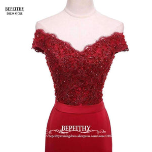 Planet Gates Black / 2 Robe De Soiree Mermaid Burgundry Long Evening Dress Party Elegant Vestido De Festa Long Prom Gown 2017 With Belt