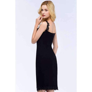 Planet Gates Black / 2 Satin Cocktail Dress 2018 Women Knee Length semi Formal Gown Sexy V Neck Cocktail Party Dresses Vestido Coquetel