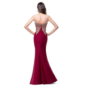 Planet Gates black / 2 Sexy Backless Red Mermaid Lace Evening Dress Long Cheap Appliques Evening Gowns Vestido de Festa