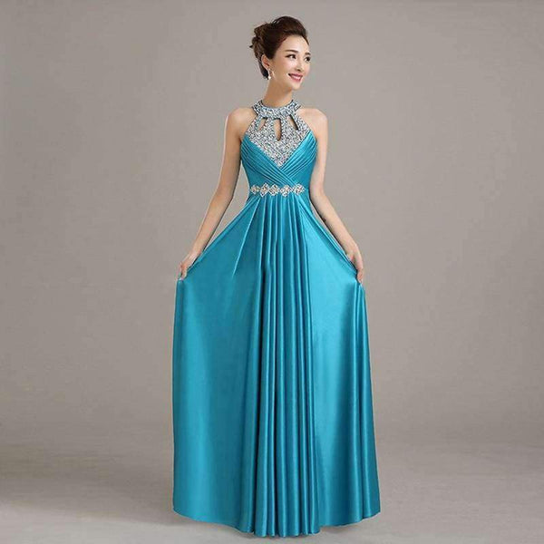 Planet Gates black / 2 Vestido de Festa de Casamento 2018 Long Crystal Bridesmaid Dresses for Wedding Party Satin Dress Formal Prom Party Gowns