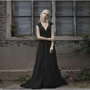 Planet Gates Black / 2 Wedding Dress robe de mariage gelinlik Beach Lace Wedding Dresses 2018 Plus Size vestido de noiva de renda