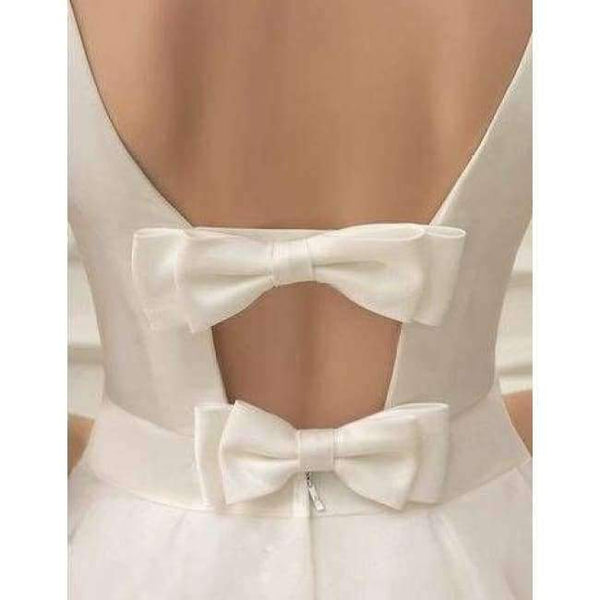 Planet Gates Black / 2 White mini Short Bridesmaid Dresses A-Line V-Neck Knee Length Lace Maid Honor Wedding Party Dress vestidos de festa