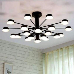 Planet Gates black 20 light Regron Art Deco Ceiling Lighting Office Led Satellite Commercial Ceiling Luminary For Dining Room Home Restaurant