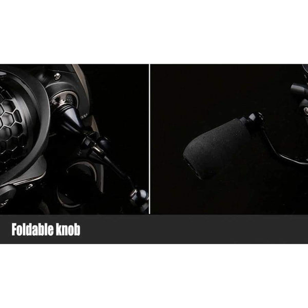 Planet Gates Black / 2000 Series NA2000 3000 4000 5000 9BB 5:2:1 Fishing Reel Aluminum Fishing Spinning Reel Fish Tool Automatic Folding Handle