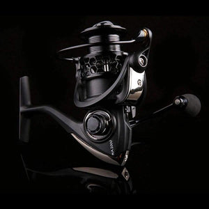 Planet Gates Black / 2000 Series NA2000 3000 4000 5000 9BB 5:2:1 Fishing Reel Aluminum Fishing Spinning Reel Fish Tool Automatic Folding Handle