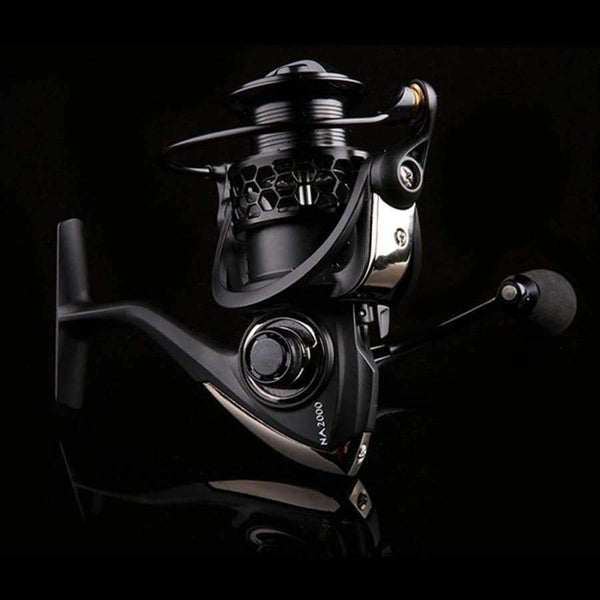 Planet Gates Black / 2000 Series NA2000 3000 4000 5000 9BB 5:2:1 Fishing Reel Aluminum Fishing Spinning Reel Fish Tool Automatic Folding Handle