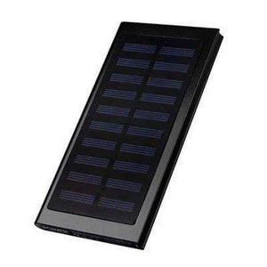 Planet Gates Black 20000mAh Solar Power Bank External Battery quick charge Dual USB Powerbank Portable Mobile phone Charger for iPhone 8 X Xiaomi