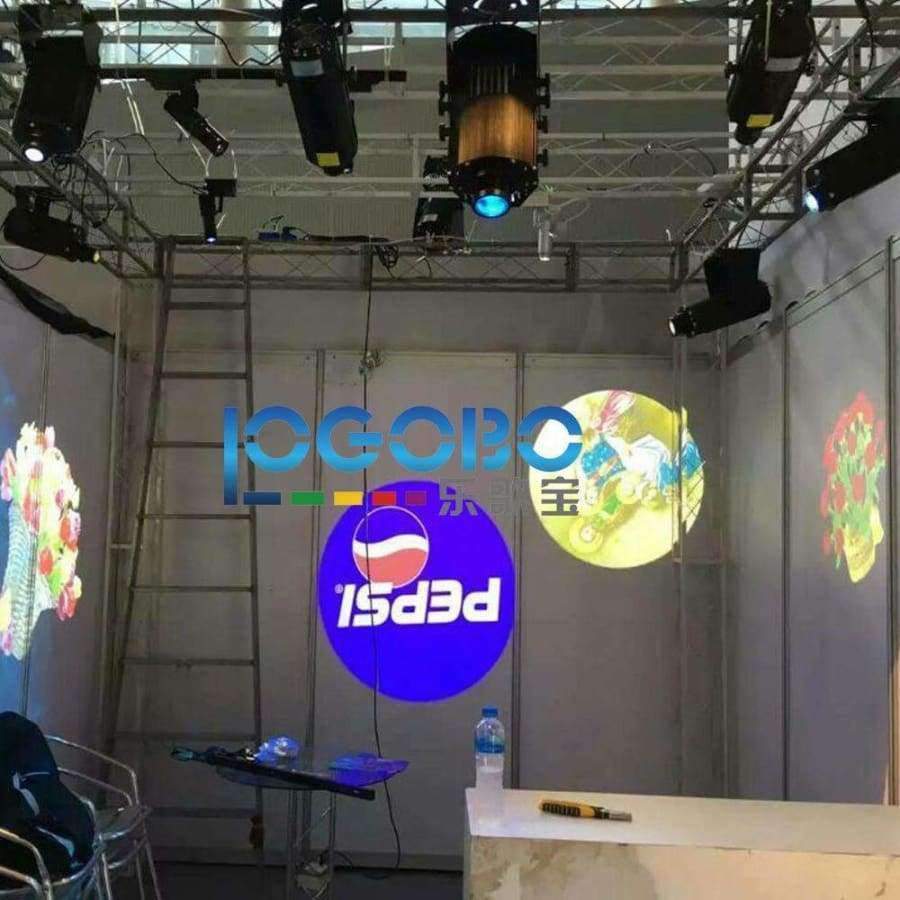 Planet Gates Black 200W Led Gobo Projector Bar Stage House Lighting Waterproof IP65 Rotate Light ADJ Custom Glass Gobo Projection Image Light