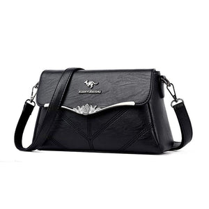 Embroidery Women's Designer Handbags High Quality Leather Women Totes Ladies Plaid Shoulder