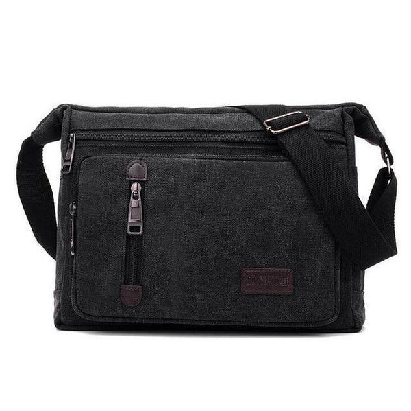 Planet Gates Black / (20cm<Max Length<30cm) Men Bags Vintage Canvas Messenger Bags  Designer Brand Men's Fashion Crossbody Shoulder Bag Male Casual Travel Bag S951