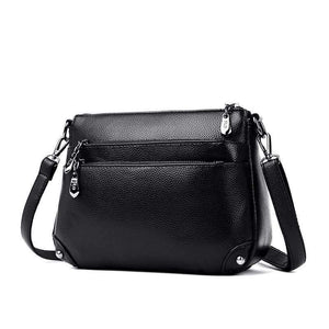 Multi-layer Zipper Bag Top Quality Girls Messenger Bags In Shoulder Bag Women's Cross-body Bags