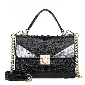 Quality Luxury Alligator Lady Bags New Retro PU Leather Women Single Shoulder Bag Fashion Chain