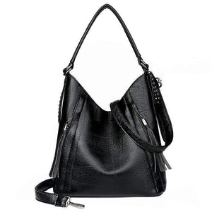 Quality Soft Leather Tassel Casual Handbag Women's Handbag Shoulder Bag Large Capacity Handbag
