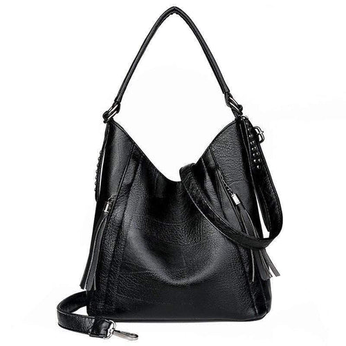 Quality Soft Leather Tassel Casual Handbag Women's Handbag Shoulder Bag Large Capacity Handbag