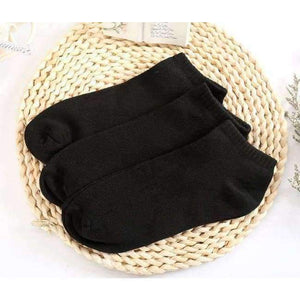 Planet Gates Black 20Pcs=10Pair Women's Socks Invisible Ankle Socks Women Summer Breathable Thin Boat Sock Big Size calcetines EUR 36-42