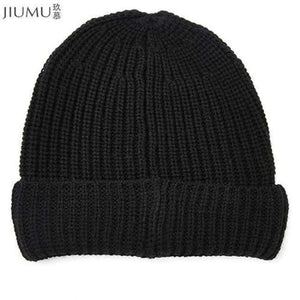 Planet Gates Black / 23-30CM JIUMU Wool Women Beanie 2018 New Thick & Warm Winter Hat Brand Casual Women's Knitted Chunky Soft Skullies gorros mujer invierno