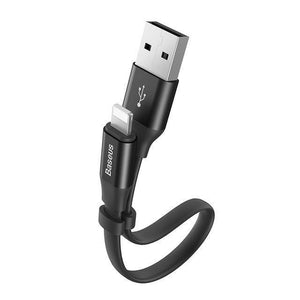 Planet Gates Black / 23cm Baseus Portable USB Cable For iPhone XS Max XR X 8 7 6 6s Plus 5 5s se Fast Data Charging Charger Wire Cord Mobile Phone Cable