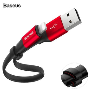 Planet Gates Black / 23cm Baseus Portable USB Cable For iPhone XS Max XR X 8 7 6 6s Plus 5 5s se Fast Data Charging Charger Wire Cord Mobile Phone Cable