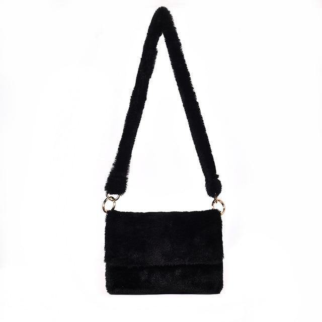 Planet Gates Women Winter Faux Fur Shoulder Bag Fashion Handbag lady Leopard print Handbags Female Party Small Girls Tote Bag Christmas Gift