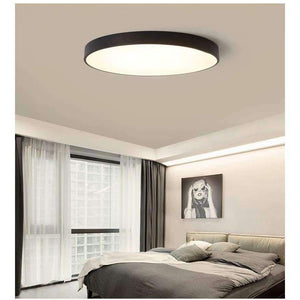 Planet Gates Black / 23x5cm 8W / Neutral Light Modern Lights Bedroom Living Room Hotel Project Commercial Ceiling Lamp Ultra Thin Slim Round Surface Mounted Led Ceiling Lamp