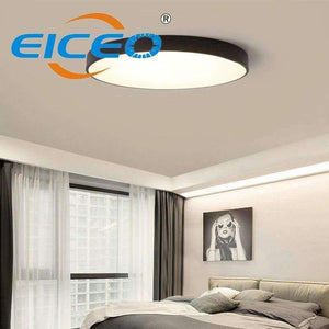 Planet Gates Black / 23x5cm 8W / Neutral Light Modern Lights Bedroom Living Room Hotel Project Commercial Ceiling Lamp Ultra Thin Slim Round Surface Mounted Led Ceiling Lamp