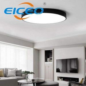 Planet Gates Black / 23x5cm 8W / Neutral Light Modern Lights Bedroom Living Room Hotel Project Commercial Ceiling Lamp Ultra Thin Slim Round Surface Mounted Led Ceiling Lamp