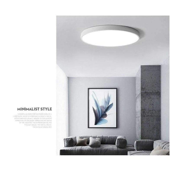 Planet Gates Black / 23x5cm 8W / Neutral Light Modern Lights Bedroom Living Room Hotel Project Commercial Ceiling Lamp Ultra Thin Slim Round Surface Mounted Led Ceiling Lamp