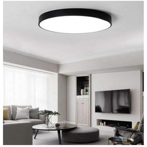 Planet Gates Black / 23x5cm 8W / Neutral Light Modern Lights Bedroom Living Room Hotel Project Commercial Ceiling Lamp Ultra Thin Slim Round Surface Mounted Led Ceiling Lamp